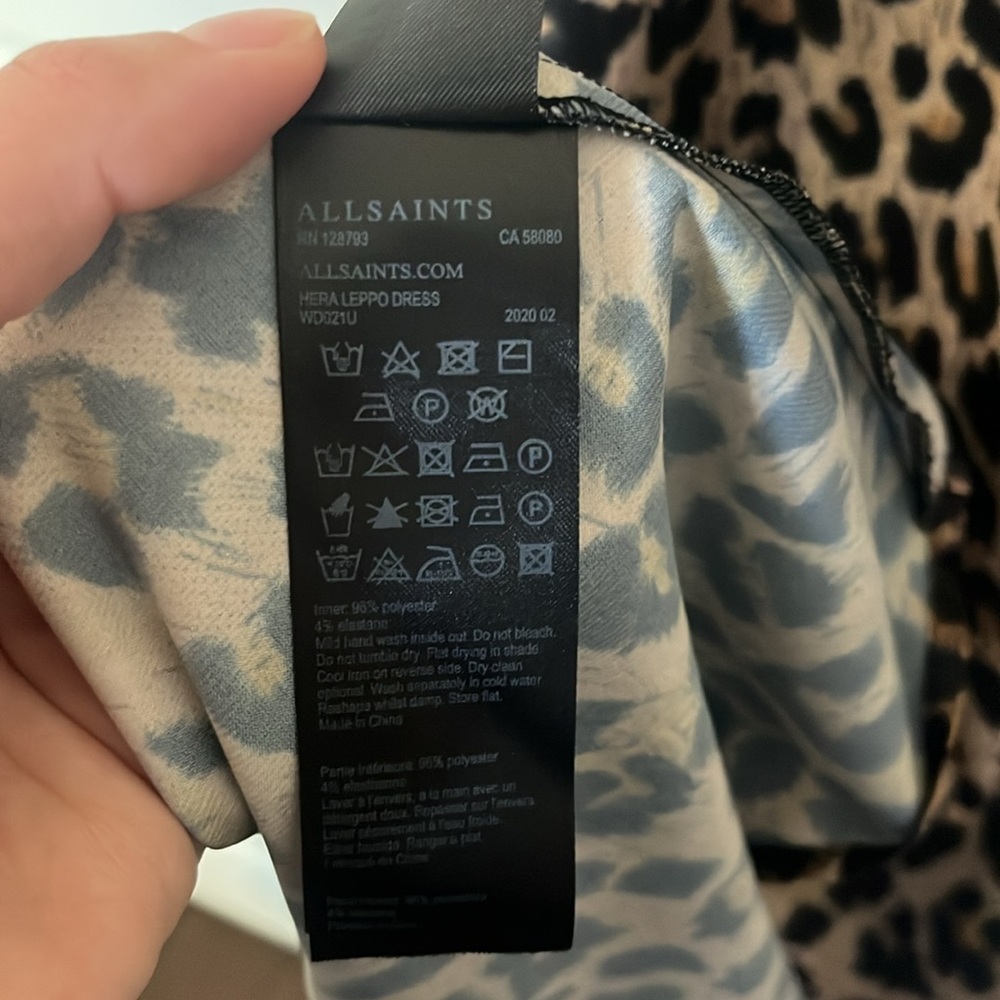 All Saints Leopard Maxi Dress - Picture 6 of 6